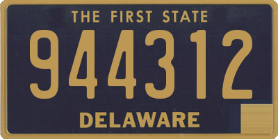 DE license plate 944312