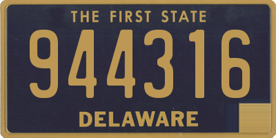DE license plate 944316