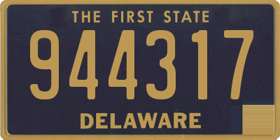 DE license plate 944317