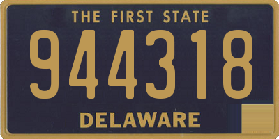 DE license plate 944318