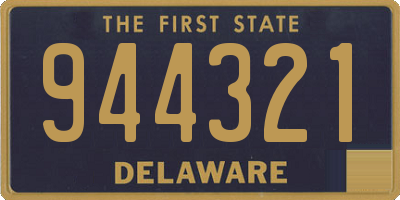 DE license plate 944321