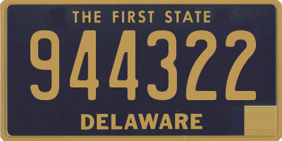 DE license plate 944322