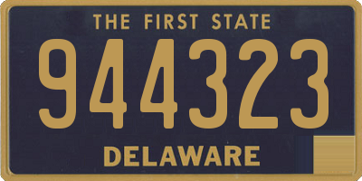 DE license plate 944323