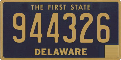 DE license plate 944326