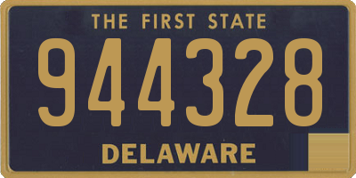DE license plate 944328