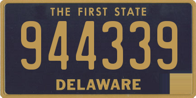 DE license plate 944339