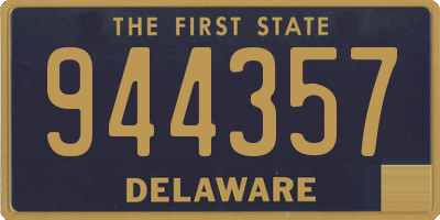 DE license plate 944357
