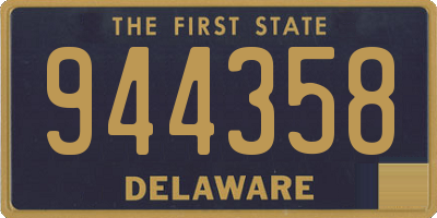 DE license plate 944358