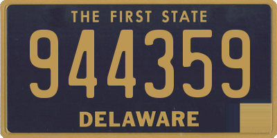 DE license plate 944359