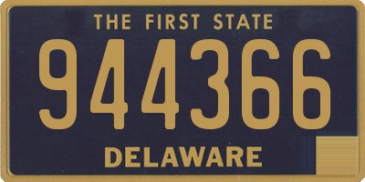DE license plate 944366