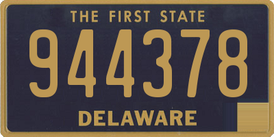 DE license plate 944378