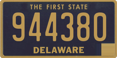 DE license plate 944380