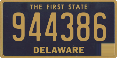 DE license plate 944386