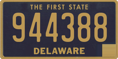 DE license plate 944388