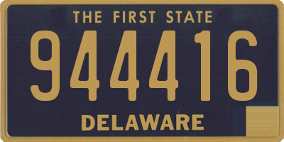 DE license plate 944416