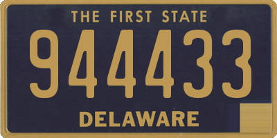 DE license plate 944433