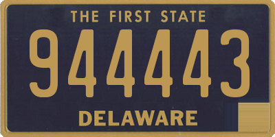 DE license plate 944443