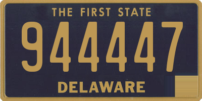 DE license plate 944447