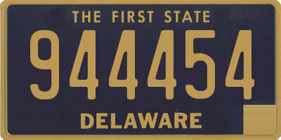 DE license plate 944454