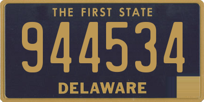 DE license plate 944534