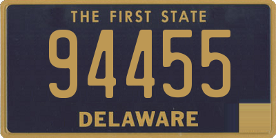 DE license plate 94455