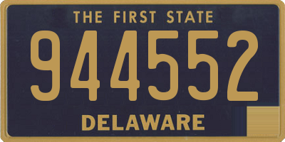 DE license plate 944552