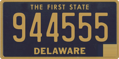 DE license plate 944555