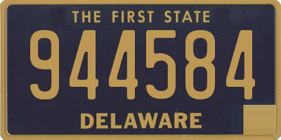 DE license plate 944584