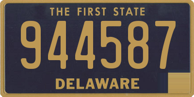 DE license plate 944587