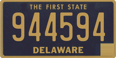 DE license plate 944594