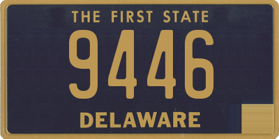 DE license plate 9446