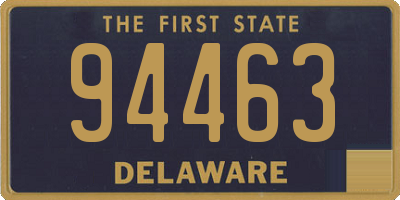 DE license plate 94463