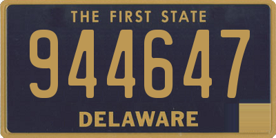 DE license plate 944647