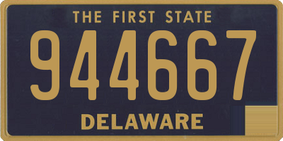DE license plate 944667