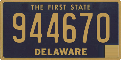 DE license plate 944670