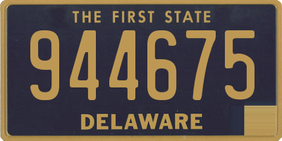 DE license plate 944675