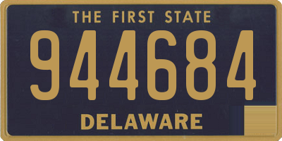 DE license plate 944684