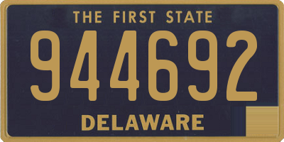 DE license plate 944692