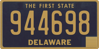 DE license plate 944698
