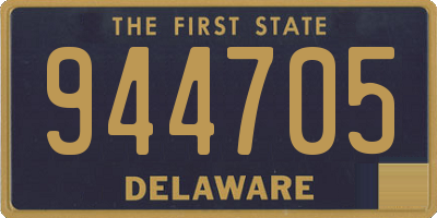 DE license plate 944705