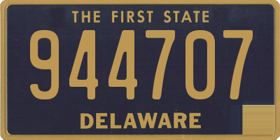 DE license plate 944707