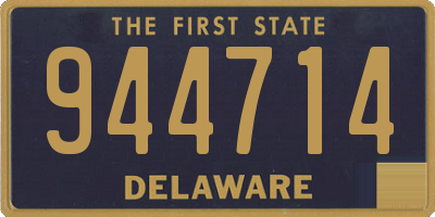DE license plate 944714