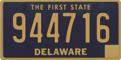 DE license plate 944716