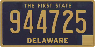 DE license plate 944725