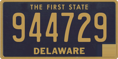 DE license plate 944729