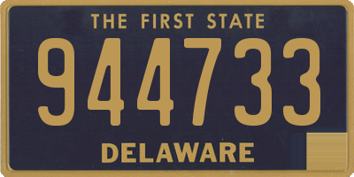 DE license plate 944733