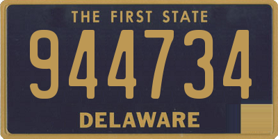 DE license plate 944734