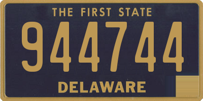 DE license plate 944744