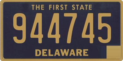 DE license plate 944745
