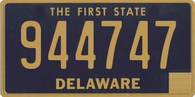DE license plate 944747